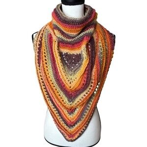 Handcrafted Crochet Cowl Neck Scarf New Handmade by Seller One Size Adult Knit
